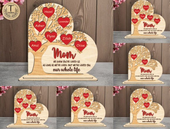Personalized Mom Tree Laser Cut 14439875 Creativo Digital